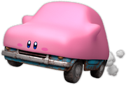 Car Mouth, one of the forms of Mouthful Mode and the first Kirby assumes.