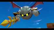 Meta Knight volando.