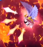 Galacta Knight atacando en Kirby's Return to Dream Land