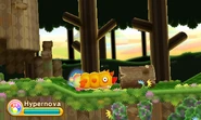 Kirby swallows Pipe Worm.