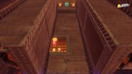 Kirby dodges into a safe floor gap.