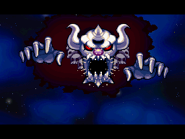 Necrodeus swallows his staff.