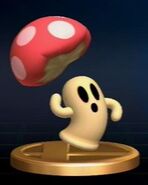 Trofeo de Cappy en Super Smash Bros. Brawl.Curiosamente, estas criaturitas sin la seta recuerdan a los Giroides de Animal crossing.