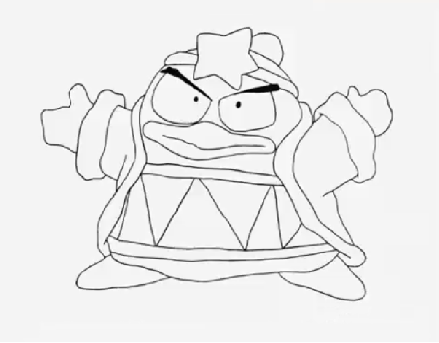 king dedede coloring pages