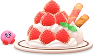 Kirby's Dream Buffet artwork 3.png (435 kB) Kirby disfrutando de un pastel para el solo