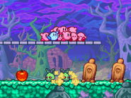 Zombons rise from a cemetery.