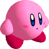 Kirby standing.