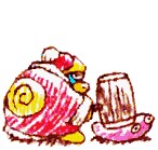 Screen shown if defeated by King Dedede