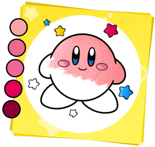 kirbys epic yarn coloring pages