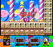 Kirby derrota al Rey Dedede.