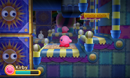 Kirby in a haunted circus