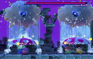 Twin Kracko's rain attack is blocked by the Chumbrella Friend Ability.