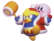 King Dedede carrying Kirby