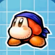 ステッカー「劇画風/バンダナワドルディ」(ロボボプラネット)