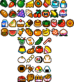 Comida variada en Kirby Super Star