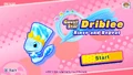Driblee's intro menu