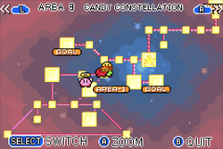 Kirby And The Amazing Mirror Map World Map And Area Maps | Kirby Wiki | Fandom