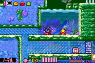 Kirby underwater.