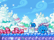 Un Mossy normal y un Mossy erizado.