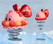 Bouncy junto con Hermana Bouncy en Kirby's Return to Dream Land.