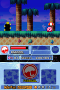 Kirby gets the Parasol Copy Essence Deluxe. (Kirby Super Star Ultra)