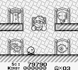 The main room in the original Kirby's Dream Land.