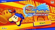 Bandana Waddle Dee's intro menu in Guest Star ???? Star Allies Go!