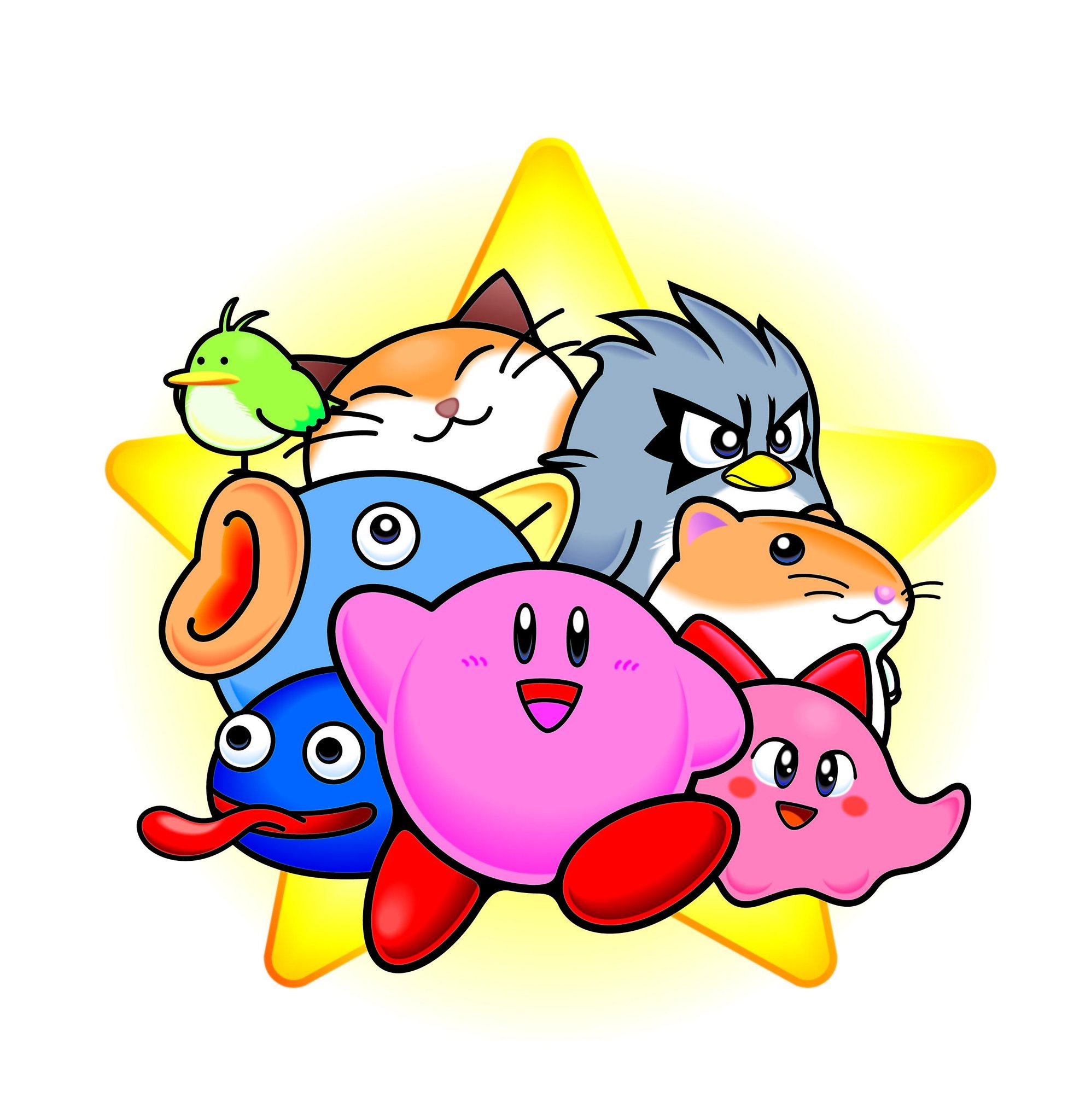 Kirby's Dream Land 2 - All Friends & Abilities 