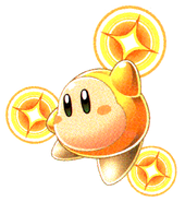 Sprite de un Waddle Dee dorado.