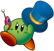 En Kirby y el Laberinto de los Espejos (Kirby Verde Brujito).