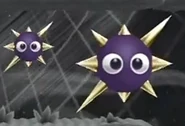 Gordo Gigante junto a un Gordo normal en Kirby's Return to Dream Land.