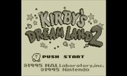 Kirby's Dream Land 2 Title Screen (3DS VC)