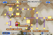The complete map of Mustard Mountain.