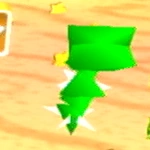 画面奥にいるガブテン（星のカービィ64）