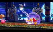 Taranza revives Dedede with magic.