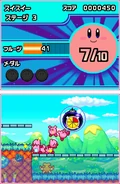 Varios Kirby junto a una bomba.