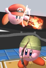 Ejemplos de habilidades de Kirby. En este caso,  y .