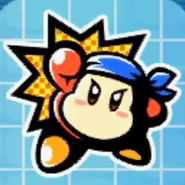 ステッカー「アメコミ風/バンダナワドルディ」(ロボボプラネット)