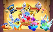 The closing scene of Team Kirby Clash Deluxe