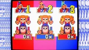 The "0% 0% 0% glitch" parody in Pop Team Epic