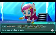 Susi antes de tener una batalla con Kirby