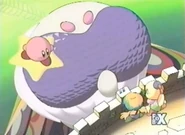 Mosugaba is calmed by the Island Sisters' singing.