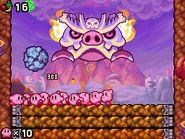 Kirby fights Skullord. (Stage 4)