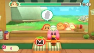 Un Waddle Dee ordenando un Refresco.