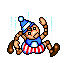 Crazed clown