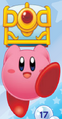 Kirby Holding a Large Treasure Chest