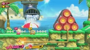 KSw Screenshot 4.png (2.61 MB) Kirby and Parasol Waddle Dee solve a puzzle.