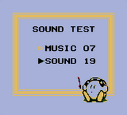 The sound test. (Game Boy Color)
