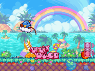 Turiee falls from the sky.