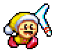 Sprite de Poppy Bros Jr. en su forma Boomerang en Kirby Super Star